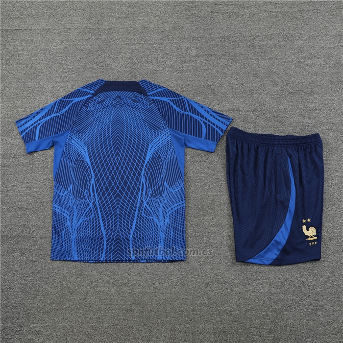 Chandal del Francia Manga Corta 2022-2023 Azul Oscuro - Pantalon Corto